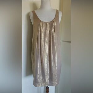 Madison Marcus Metallic Gold Dress